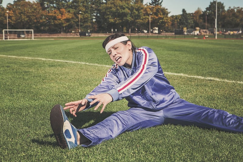 Elderly woman exercising fitness